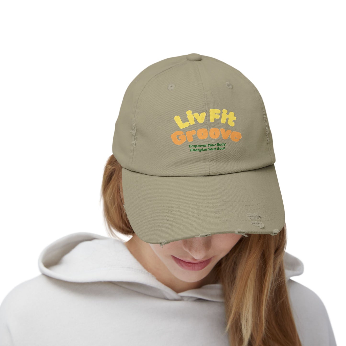 Liv Fit Groove Distressed Cap