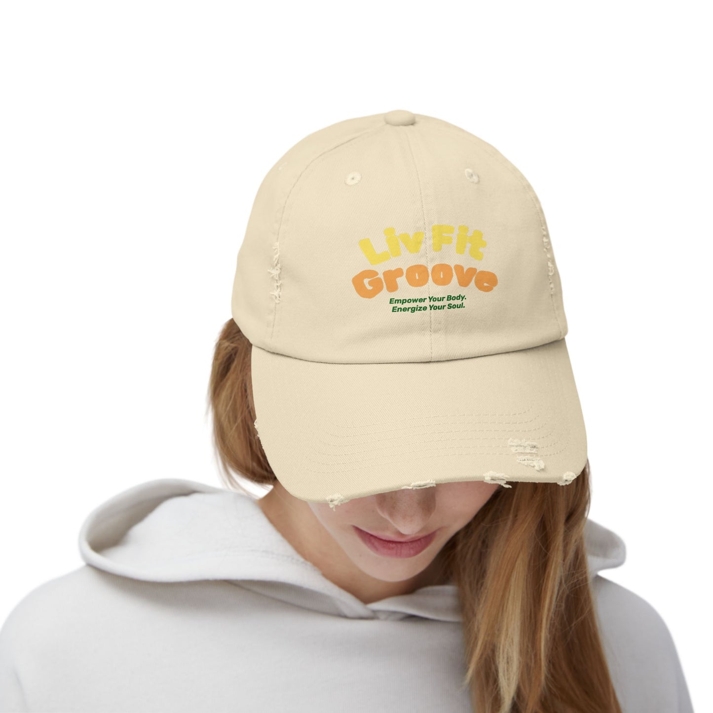 Liv Fit Groove Distressed Cap
